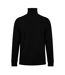 Unisex Adult Fleece Quarter Zip Rugby Sweatshirt Black Castore-2