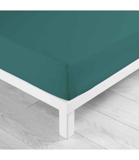 Drap Housse en Coton Biolina 90x190cm Émeraude