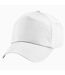 Lot de 2  casquettes de baseball adulte blanc Beechfield