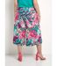 Jupe-culotte taille élastiquée imprimé tropical-2