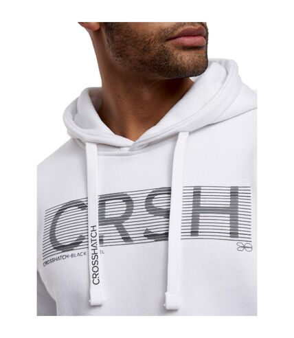 Sweat à capuche goldsbury homme blanc Crosshatch