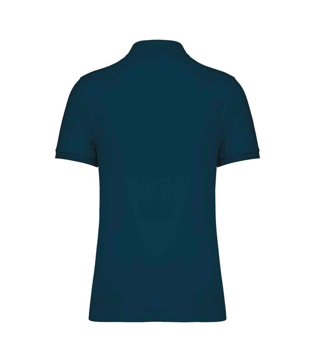 Mens Pique Polo Shirt Peacock Blue Native Spirit-2