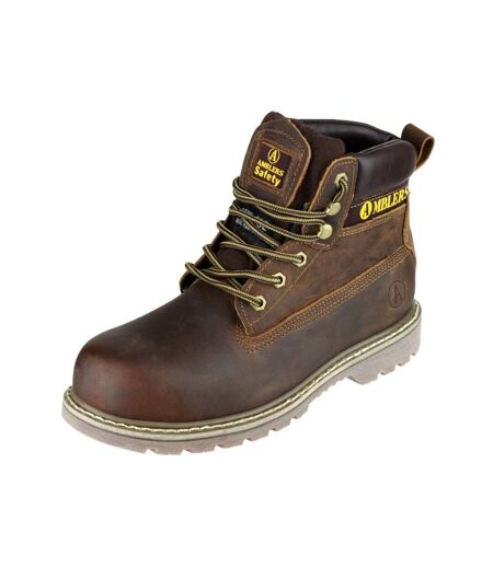 Amblers FS164 Unisex Safety Boots (Brown) - UTFS2548