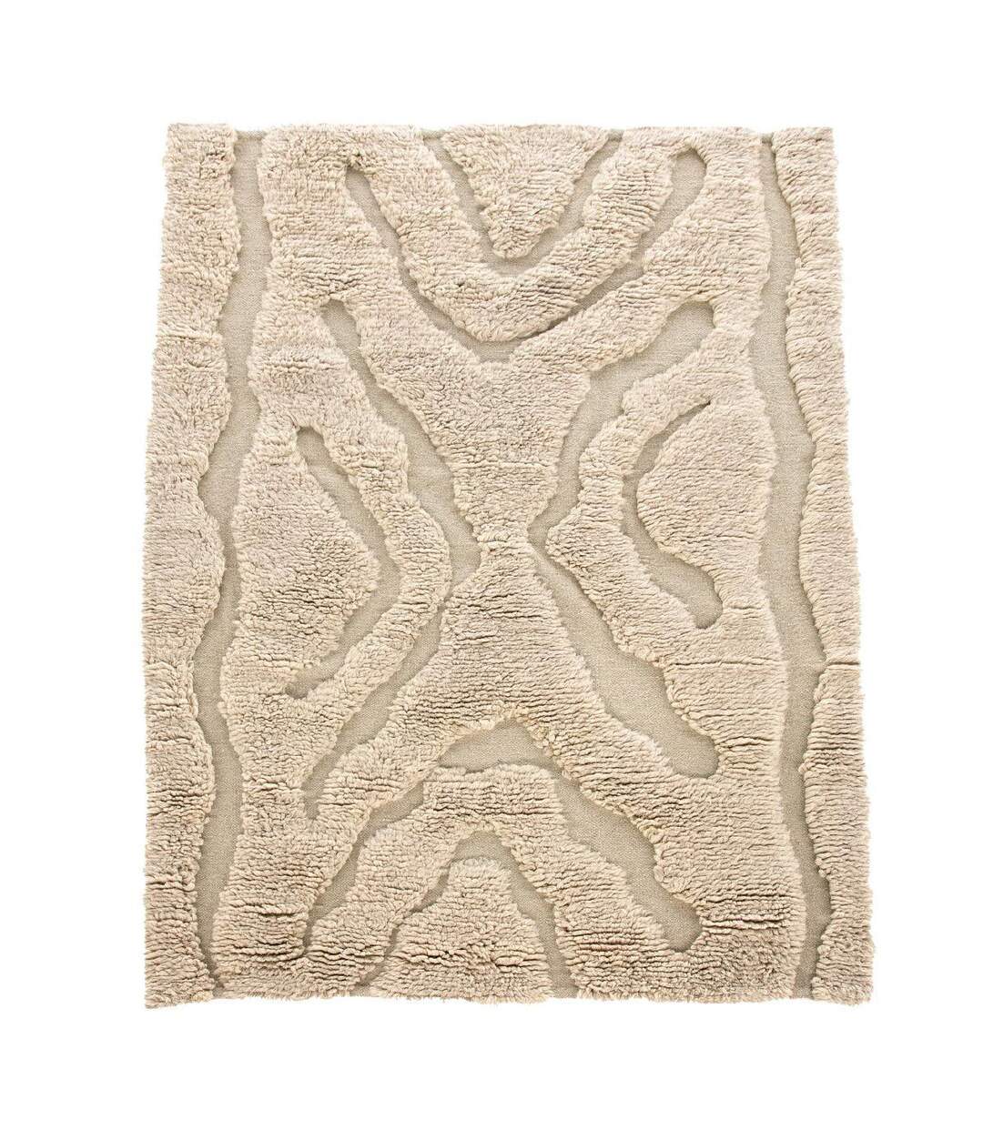 Tapis Déco en Laine Trondheim x Josefin 202x300cm Beige-1
