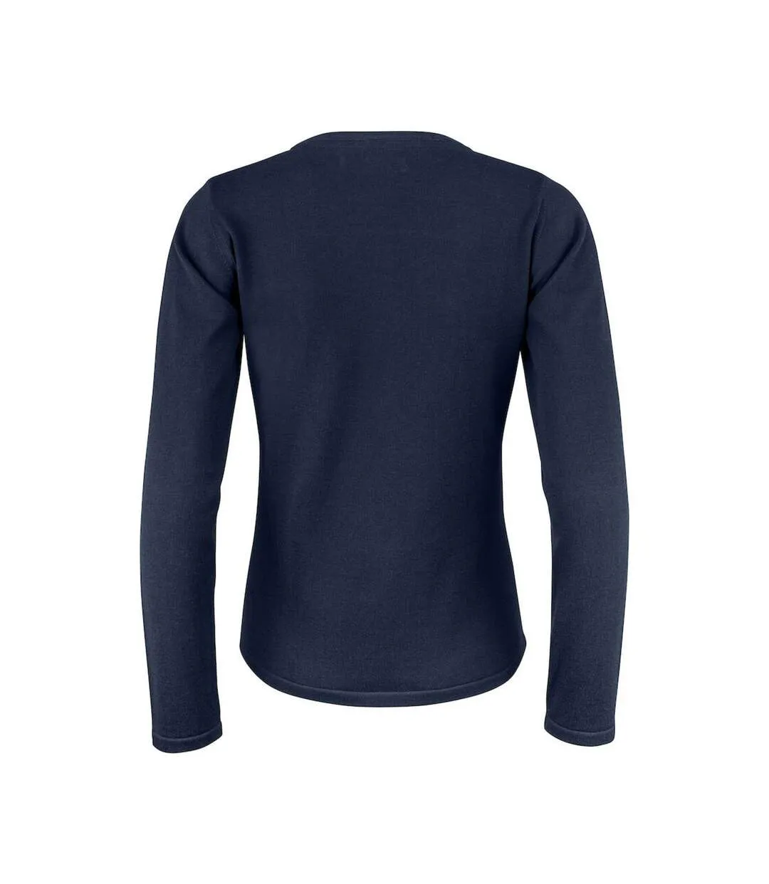 Womens/ladies Knitted Cardigan Navy James Harvest-2