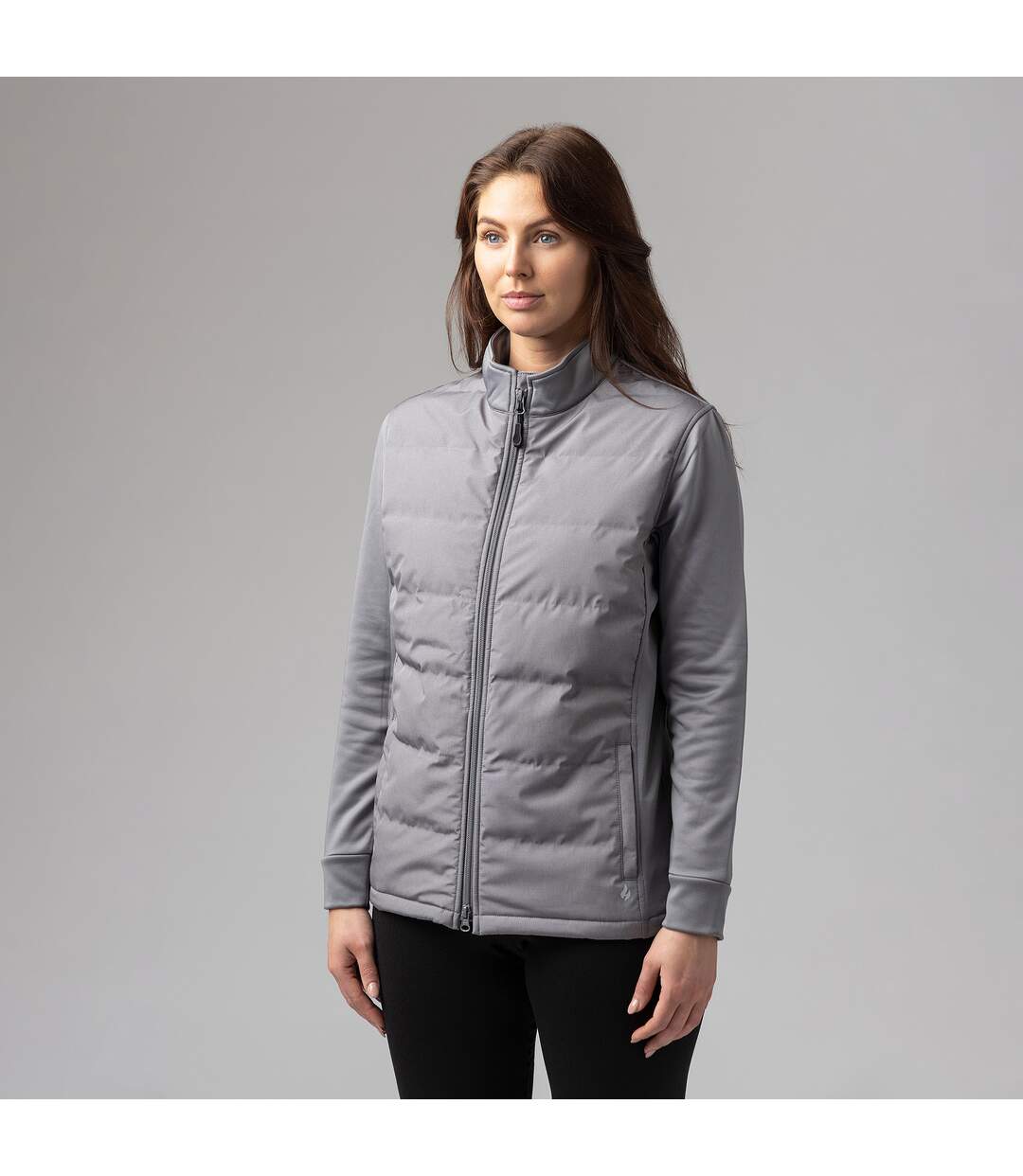 Veste doublée en polaire pour femme avec fermeture éclair complète-5