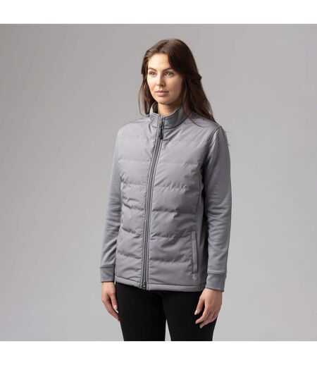 Veste doublée en polaire pour femme avec fermeture éclair complète