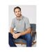 Mens Pique Tipped Polo Shirt Grey Maine-4
