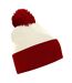 Bonnet snowstar blanc cassé / rouge vif Beechfield