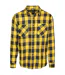 Chemise Motif/style À Carreaux Homme Noir Jaune Urban Classics-1