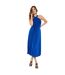 Robe longue femme bleu Principles