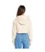 Sweat Court À Capuche Femme Crème Be You-2