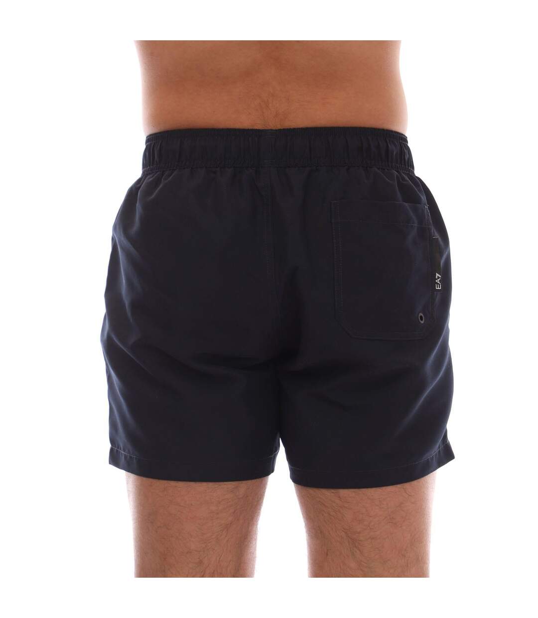 Mens Logo Taped Swim Shorts Navy Emporio Armani-2