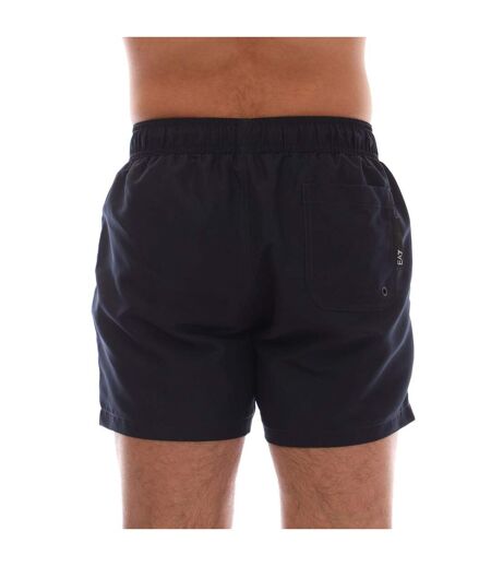 Mens Logo Taped Swim Shorts Navy Emporio Armani