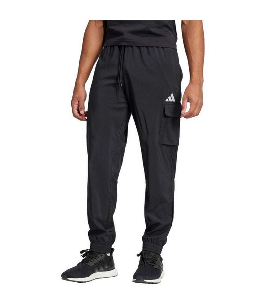 Pantalon De Jogging Style Cargo Essentials Homme Noir Adidas-1