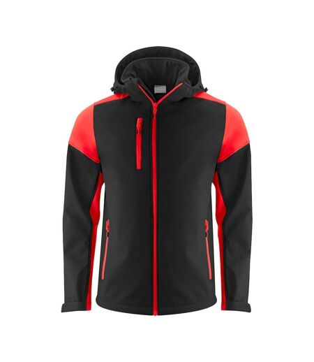 Printer Mens Prime Soft Shell Jacket (Black/Red)