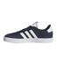 Womens/ladies Vl Court 3.0 Leather Flat Trainers Navy White Adidas-3