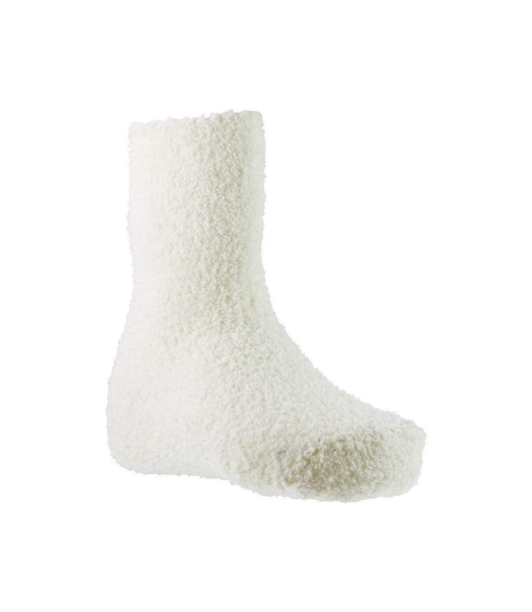 TWINDAY Chaussettes Femme Microfibre DOUDOUNIE Ecru