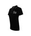 Womens/ladies Embroidered Logo Polo Shirt Black Love Moschino-3