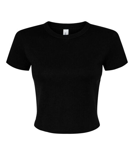Haut Court Femme Noir Uni Mélange Bella + Canvas