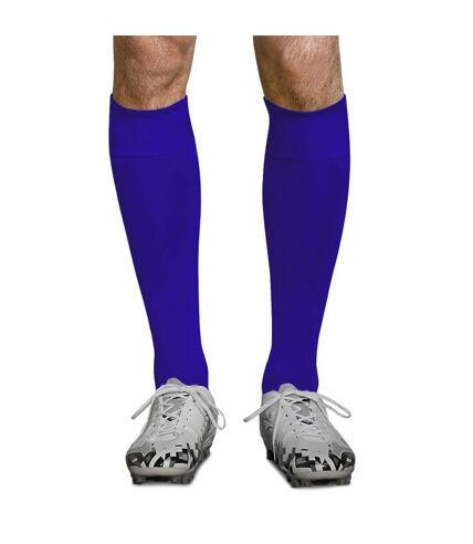 Chaussettes de football homme bleu roi SOLS