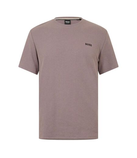 Mens Waffle Knit Pyjama Top Mushroom Boss