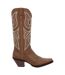 Womens/ladies Crush Cowboy Boots Milk Chocolate Durango-4
