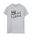 Disney Womens/Ladies Lilo & Stitch Jolly Chilling Vibes Cotton Boyfriend T-Shirt (Gris sportif) - UTBI30676-1