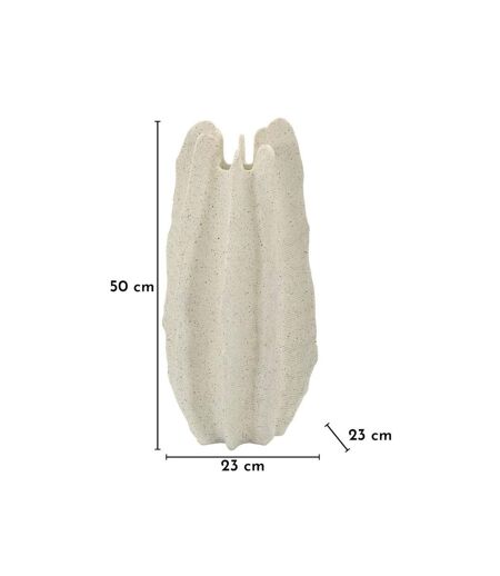 Vase Design en Résine Ester 50cm Blanc