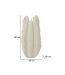 Vase Design en Résine Ester 50cm Blanc-5