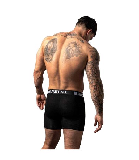 Mens Anti-chafe Boxer Shorts Black BEAST