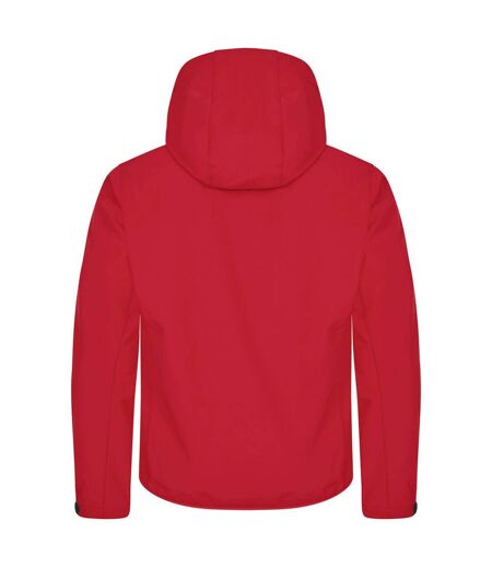 Mens Classic Soft Shell Jacket Red Clique