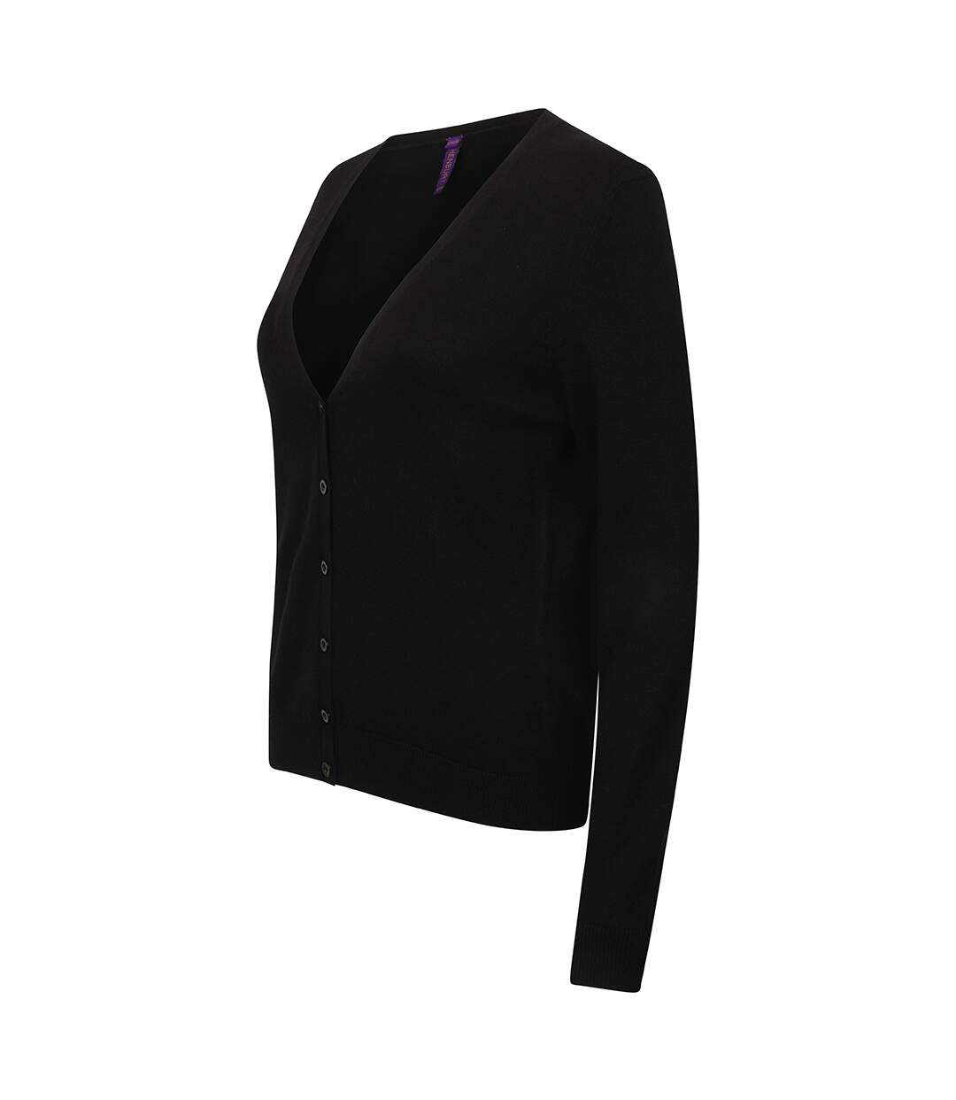 Gilet boutonné femme noir Henbury-3