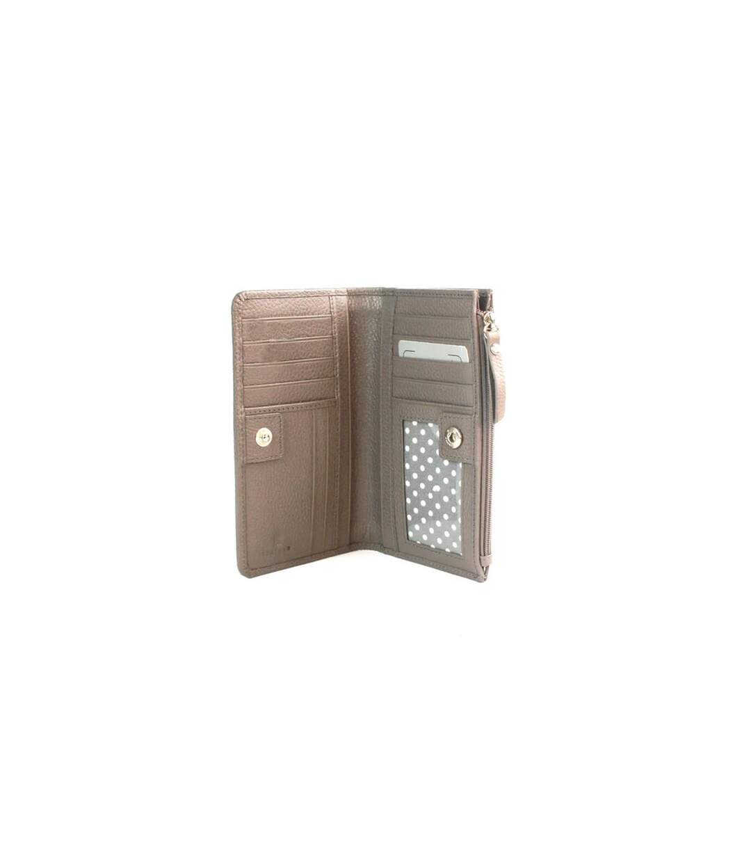 Davina Leather D-ring Purse One Size Taupe Eastern Counties Leather-3
