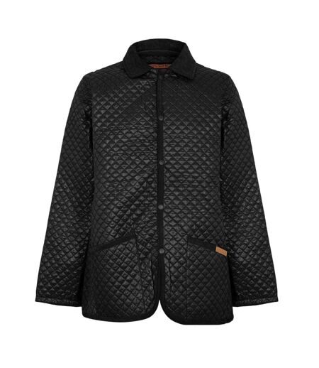 Mens Quilted Quilted Jacket Black Criminal Damage