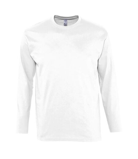 SOLS Mens Monarch Long Sleeve T-Shirt (White) - UTPC313