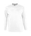 SOLS Mens Monarch Long Sleeve T-Shirt (White) - UTPC313-1