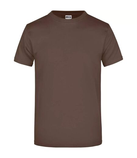 T-shirt Adulte Marron James And Nicholson
