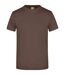 T-shirt Adulte Marron James And Nicholson-1