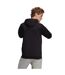 Mens 3 Stripes French Terry Relaxed Fit Casual Full Zip Hoodie Black Adidas-3