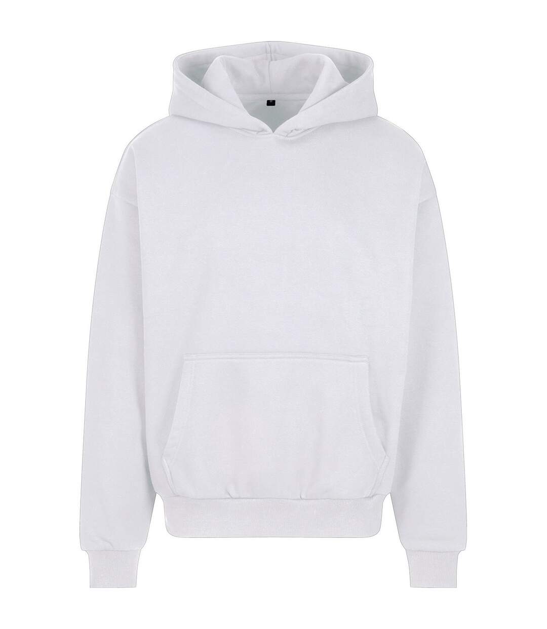 Mens Oversized Hoodie White Build Your Brand-1