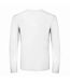 B&C Mens E150 Long Sleeve T-Shirt (White)