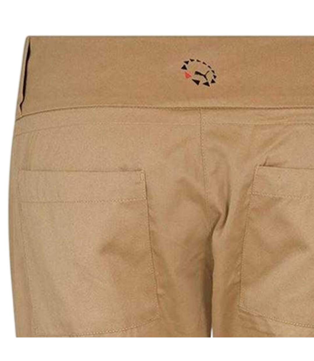 Womens/ladies Tailored Trousers Beige Puma-4