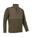 Mens Fleece Snap Pullover Green Jack Pyke-4