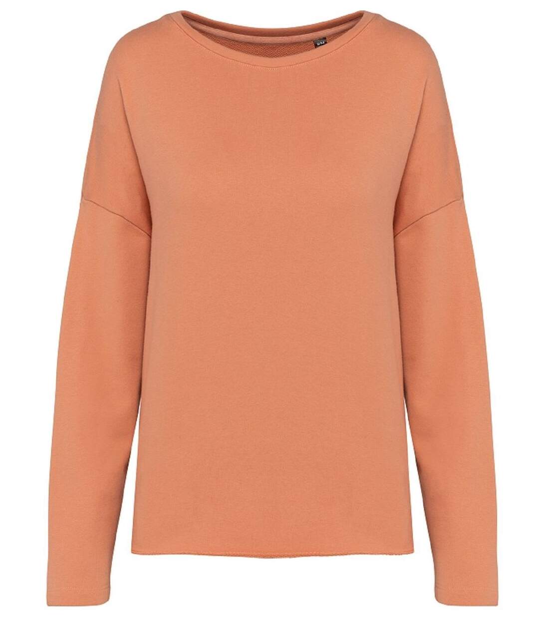 Sweat shirt femme Loose - K471 - orange pêche