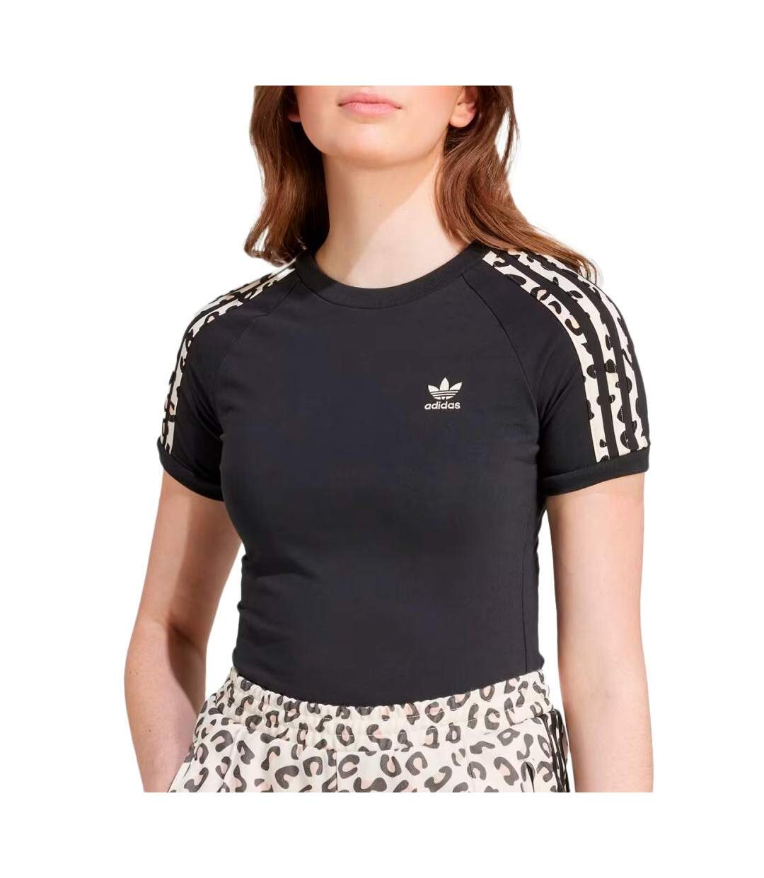 T-Shirt noir femme adidas iw8478-1