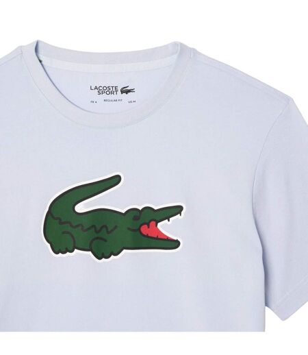 Mens Logo Ultra Dry Sport T-shirt White Lacoste