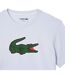 Mens Logo Ultra Dry Sport T-shirt White Lacoste-3