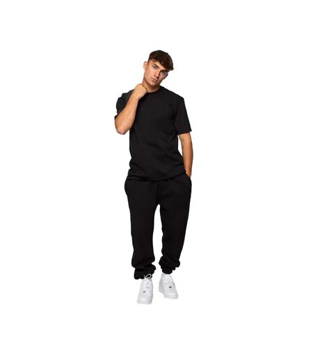 Mens Core Unwashed Pocket T-shirt Black Established