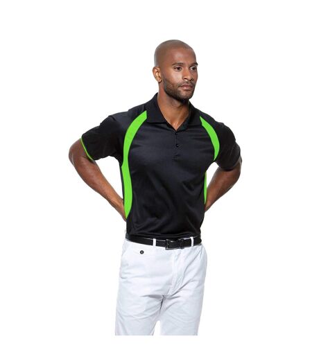 Polo Cooltexriviera Pour Homme Noir Vert Citron Fluorescent GAMEGEAR